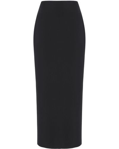 The Row Bartelle Wool-mohair Maxi Skirt - Black