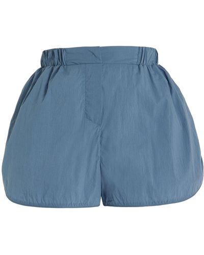 Norba Cotton-nylon Shell Shorts - Blue