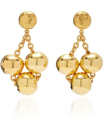 Sylvia Toledano Golden Bubble 22k Gold-plated Earrings - Metallic