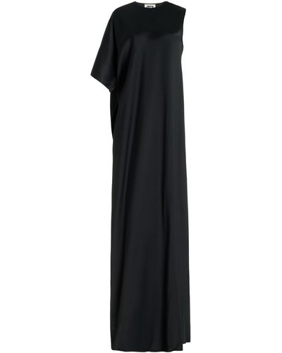 Maison Rabih Kayrouz Asymmetric Satin Maxi Dress - Black