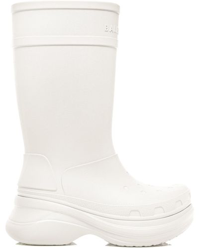 Balenciaga Crocstm Rubber Boots - White