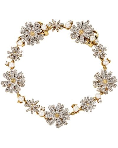 Anabela Chan 18k Yellow Gold Vermeil Daisy Diamond Bracelet - Metallic
