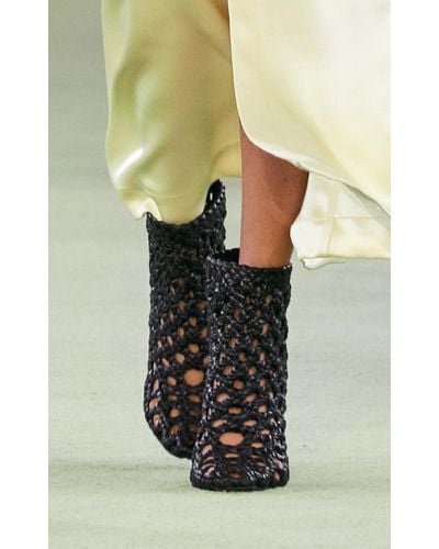 Bottega Veneta Woven Ankle Boots - Black