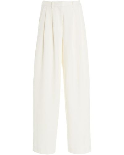 Proenza Schouler Eleanor Pleated Wide-leg Trousers - White