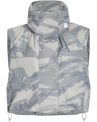 Moncler Genius 4 Moncler Hyke Vanilis Cropped Camouflage Gore-tex Vest - Gray