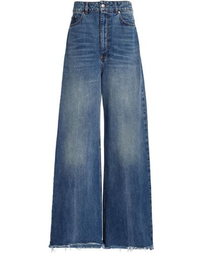 Stella McCartney Mid Blue Vintage Wide-leg Jeans