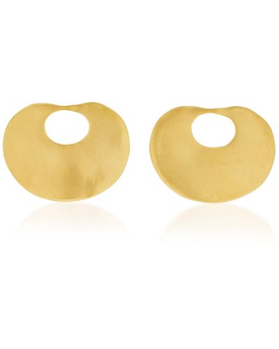 CANO Buna 24k Gold-plated Earrings - Yellow