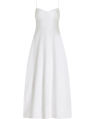 Bondi Born Hastings Organic Cotton Midi Dress - White