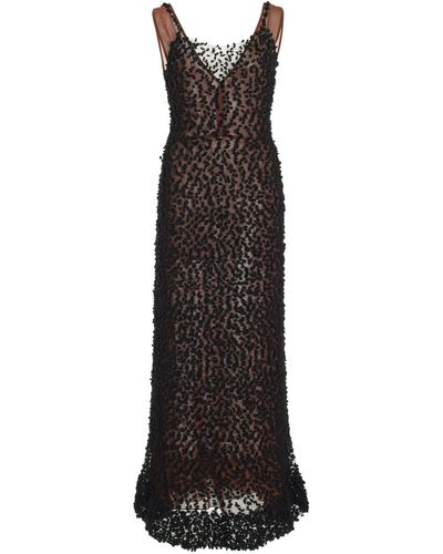 Altuzarra Rivette Knit Wool-silk Midi Dress - Black