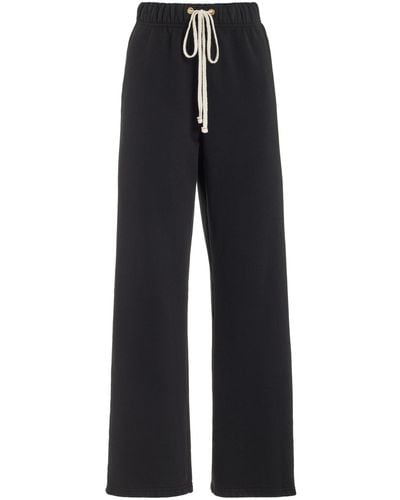 Les Tien Classic Fleece Classic Cotton Sweatpants - Black