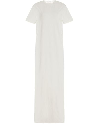 Frankie Shop Maya Stretch-cotton Maxi T-shirt Dress - White