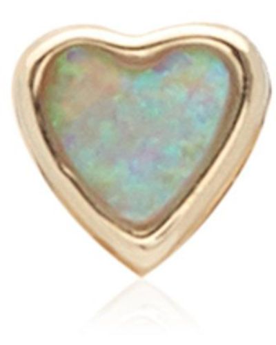Pamela Love Heart 14k Yellow Gold Opal Single Earring - Metallic