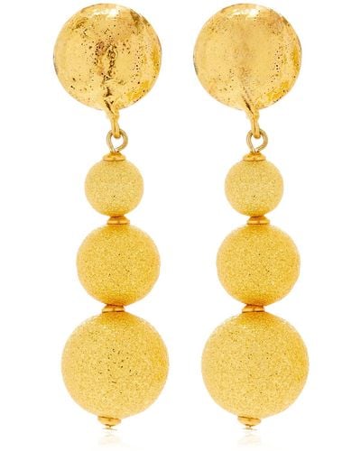 Sylvia Toledano Sand Bubble 22k Gold-plated Earrings - Metallic
