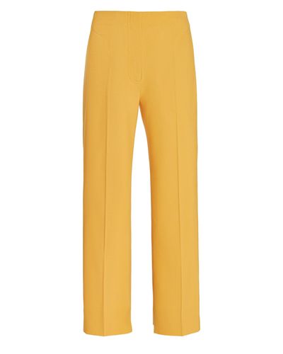 Jacquemus Pina Stretch-wool Straight-leg Trousers - Orange