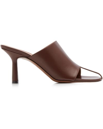 Neous Jumel Leather Mules - Brown