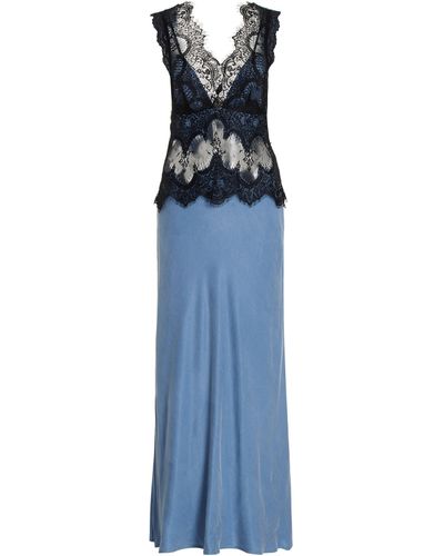 Third Form Visions Lace-trimmed Maxi Dress - Blue