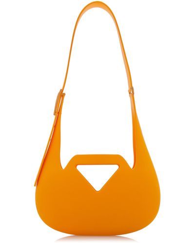 Bottega Veneta Small Punch Rubber Shoulder Bag - Orange