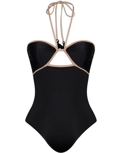 Johanna Ortiz Ashninka Cutout Back One-piece Swimsuit - Black
