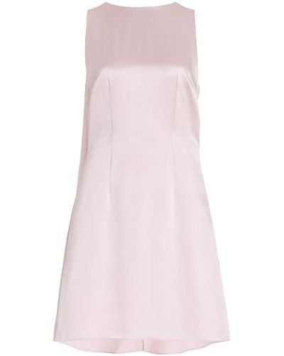 Alejandra Alonso Rojas Exclusive Convertible Silk-satin Mini Cape Dress - Pink