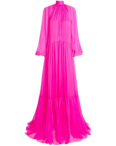 Safiyaa Ariella Silk Gown - Pink
