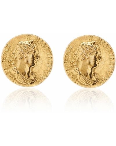 Ben-Amun 24k Gold-plated Coin Earrings - Metallic
