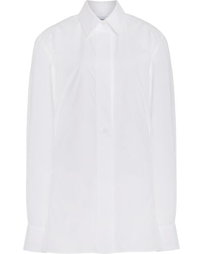 16Arlington Teverdi Oversized Cotton Shirt - White