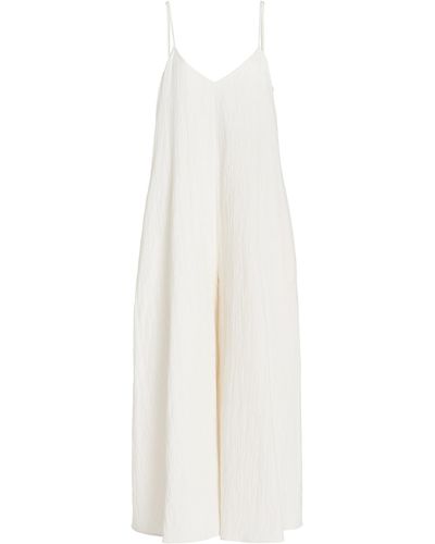Mara Hoffman Carly Cotton And Linen-blend Jumpsuit - White