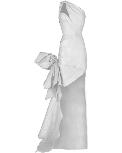 Maticevski Brightness Asymmetric Gown - White