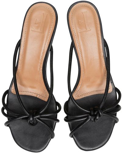 Flattered Eunice Leather Sandals - Black