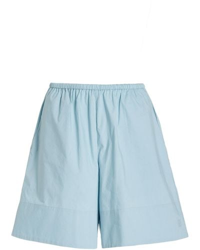 By Malene Birger Exclusive Siona Cotton Shorts - Blue