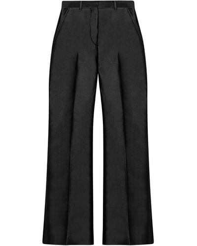 Mark Kenly Domino Tan Perrie Slit-detailed Trousers - Black