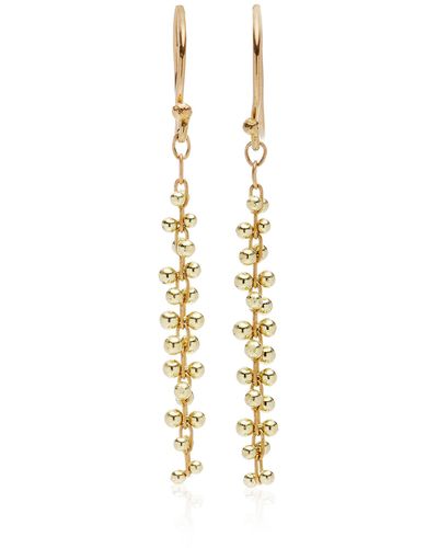 Ten Thousand Things Short Cluster 18k Yellow Gold Earrings - Metallic