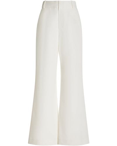 FAVORITE DAUGHTER The Jones Twill Wide-leg Trousers - White