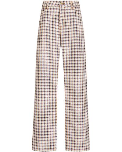 Etro Low-rise Wide-leg Trousers - White