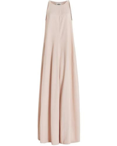 Maison Rabih Kayrouz Sleeveless Satin Maxi Dress - Natural