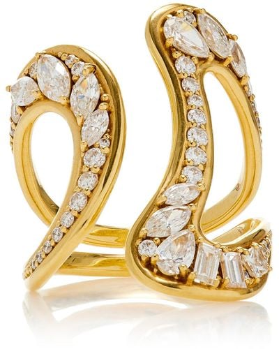 Fernando Jorge Stream 18k Yellow Gold Diamond Ring - Metallic