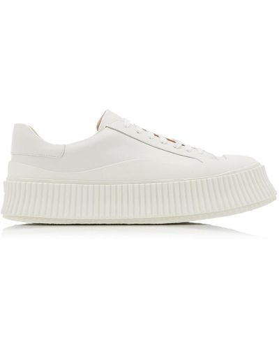 Jil Sander Recycled Canvas Low-top Sneakers - White