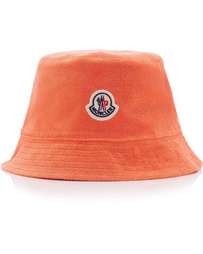 Moncler Terry Bucket Hat - Orange