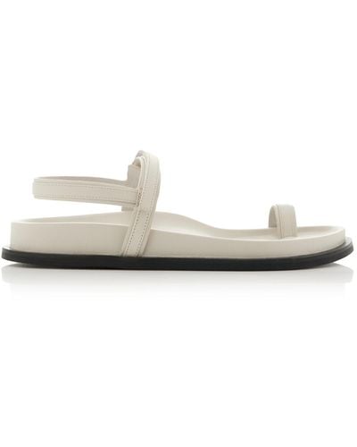 St. Agni Keko Leather Sandals - White