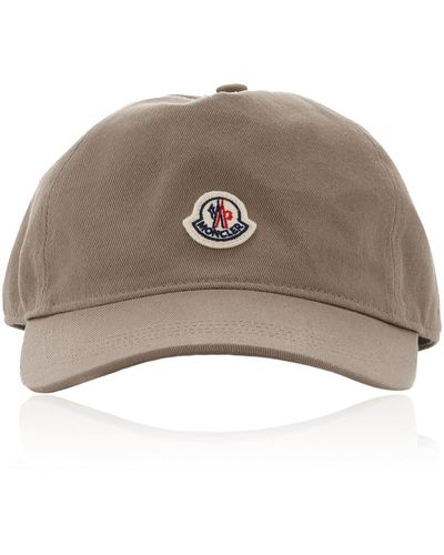 Moncler Cotton Baseball Cap - Natural