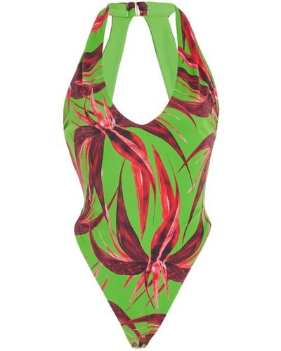 Louisa Ballou High Seas One-piece Swimsuit - Green