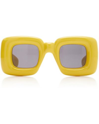 Loewe 41mm Square Sunglasses - Yellow