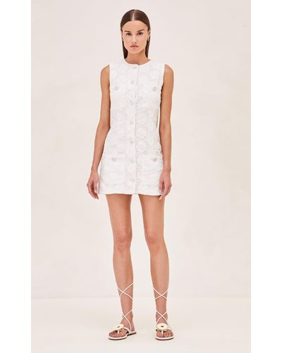 Alexis Layla Embroidered Mini Dress - Natural