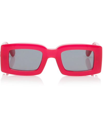 Jacquemus Tupi Square-frame Acetate Sunglasses - Red