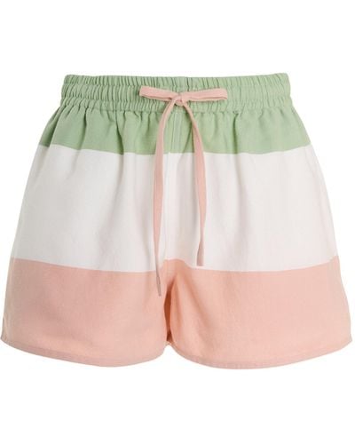 Marrakshi Life Exclusive Cotton-blend Shorts - Green