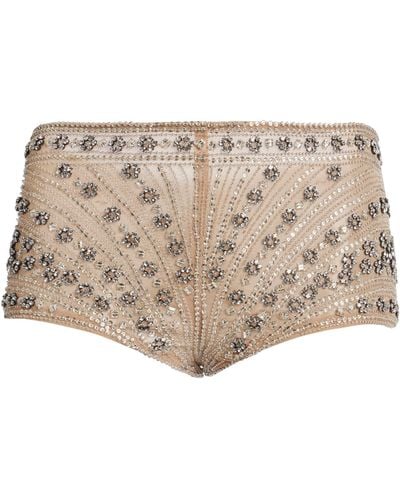 Stella McCartney Crystal-embellished Hotpants - Natural