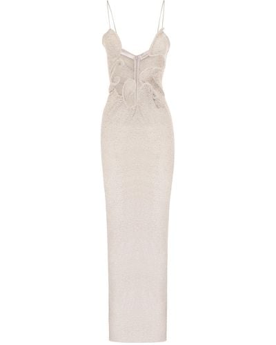Christopher Esber Venus Sequined Maxi Dress - White