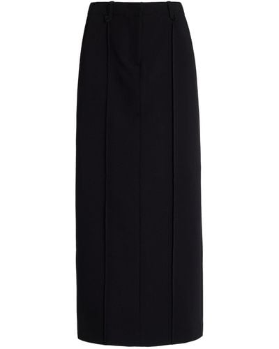 Jonathan Simkhai Odell Crepe Midi Skirt - Black
