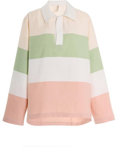 Marrakshi Life Exclusive Cotton-blend Polo Top - Multicolour