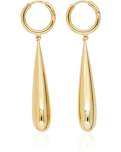 RAGBAG STUDIO Teardrop 18k Gold-plated Earrings - Metallic